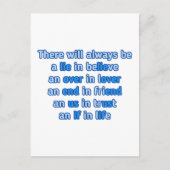 citaten over liefde , leven en vriendschap feestdagenkaart (Voorkant)