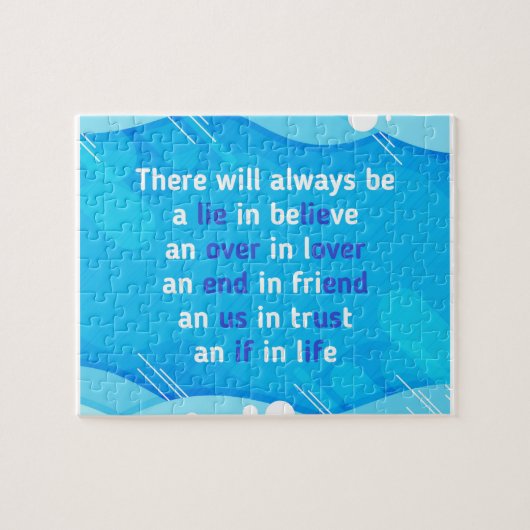 citaten over liefde , leven en vriendschap legpuzzel (Horizontaal)