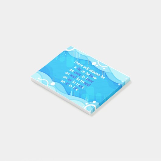 citaten over liefde , leven en vriendschap post-it® notes (Schuin)