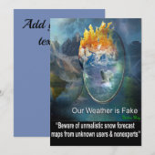 Citaten over onze weer kaart (Voorkant / Achterkant)