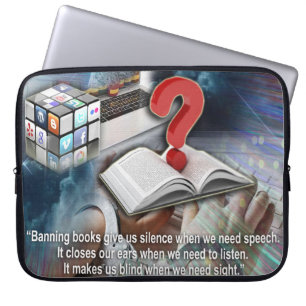 Citaten rond boeken laptop sleeve