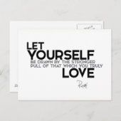 Citaten: Rumi: Je houdt echt van Briefkaart (Voorkant / Achterkant)