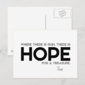 Citaten: Rumi: Ruïne, hoop Briefkaart (Voorkant / Achterkant)