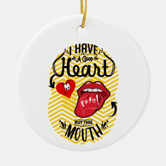 CITATEN SARCASME KERAMISCH ORNAMENT (Voorkant)