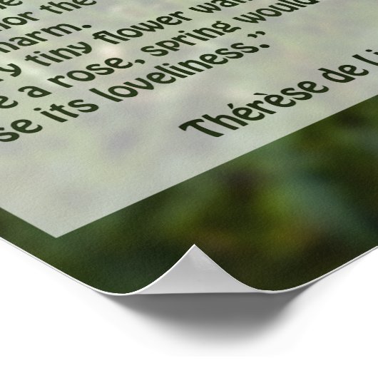 Citaten uit St. Therese Poster (Hoek)