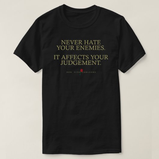 Citaten uit The Godfather over het T-shirt voor En (Design voorkant)