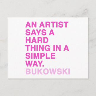 Citaten van Charles Bukowski Briefkaart