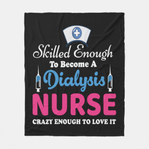 Citaten van dialyseverpleegkundige fleece deken