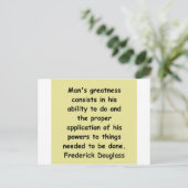citaten van frederick douglass briefkaart (Staand voorkant)