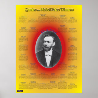 Citaten van Nobelprijswinnaars Poster