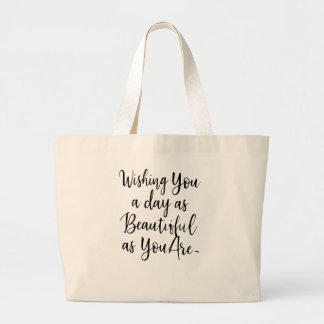 Citatetee - Beste cadeau voor haar Grote Tote Bag