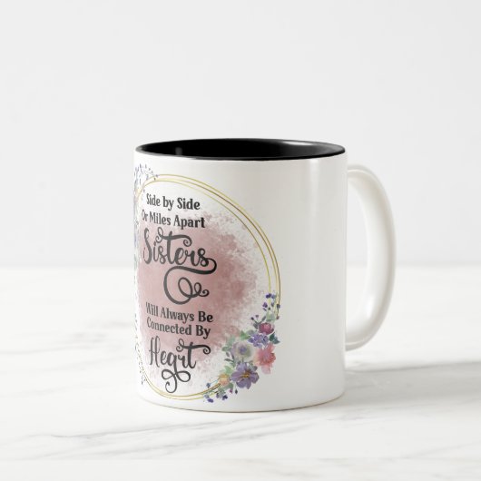 Citation À Deux Tons De Café Mug (Devant droit)