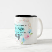 Citation À Deux Tons De Café Mug (Devant droit)