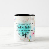 Citation À Deux Tons De Café Mug (Centre)