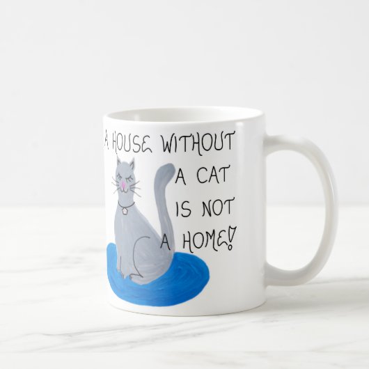 Citation À Propos Des Chats - Mug (Droite)
