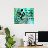 Citation à vélo et affiche de remise en forme (Bureau à domicile)
