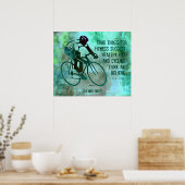 Citation à vélo et affiche de remise en forme (Cuisine)