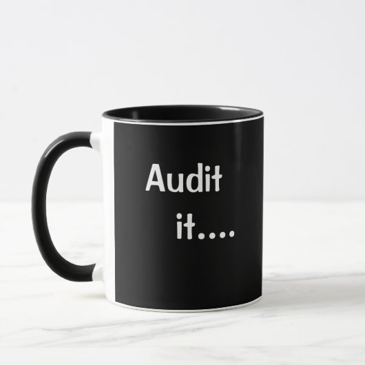 Citation amusante Auditeur Mug Parody Pun Plaisant (Gauche)
