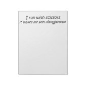 Citation amusante cadeaux blocs-notes unique idée  (Tourné)