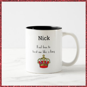Citation amusante de la belle Couronne King Mug à 