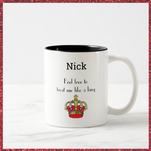 Citation amusante de la belle Couronne King Mug à