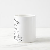 Citation amusante de l'amoureux du café Mug café (Centre)