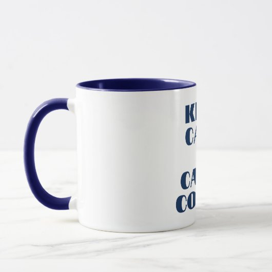 Citation amusante Mug café à deux tons (Gauche)