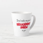 Citation amusante Mug noir blanc et rouge sarcasti (Angle droit)