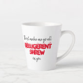 Citation amusante Mug noir blanc et rouge sarcasti (Droite)