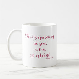 Citation avec la tasse de "amour" de message