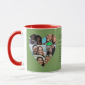 Citation BFF Collage Coeur photo Mug coloré (Gauche)