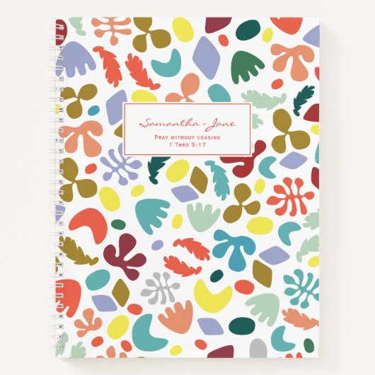 Citation biblique Conception moderne Nommé Journal (Devant)