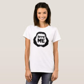 Citation Bite me - T-shirt Shark Jaws (Devant entier)
