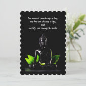 Citation Bouddha 1 carte / invitation (Debout devant)