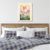 Citation Bouddha Lotus Aquarelle Toile Mur Art (Insitu(Chambre))