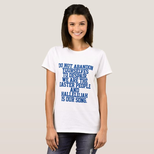 Citation catholique | Christian Citation T-Shirt (Devant entier)
