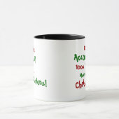Citation célèbre de Noël du comptable Mug (Centre)