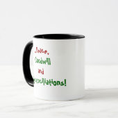 Citation célèbre de Noël du comptable Mug (Devant gauche)