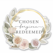 Citation choisie Bible chrétienne Verse Sticker (Devant)