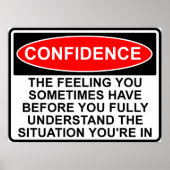 Citation Confiance Dit Poster Signe Imprimer (Devant)