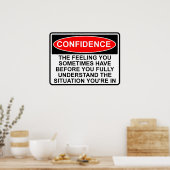 Citation Confiance Dit Poster Signe Imprimer (Cuisine)