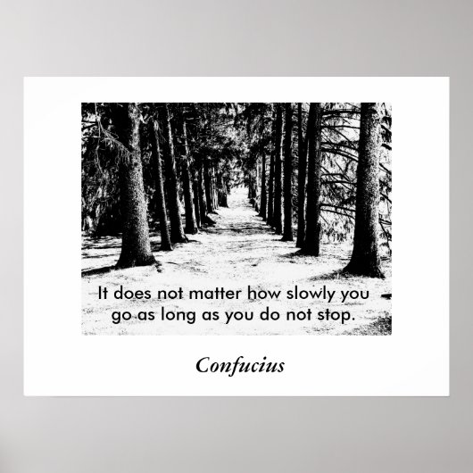 Citation Confucius - Poster (Devant)