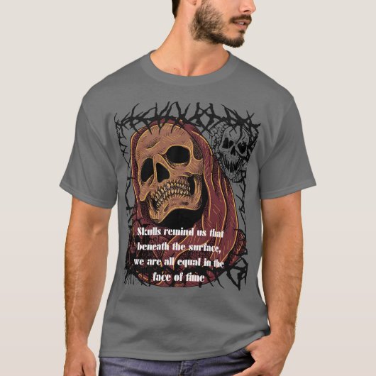 Citation crâne vintage - T-shirt (Devant)