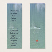 Citation d'affirmation chrétienne et Signet de l'é (Devant & derrière)