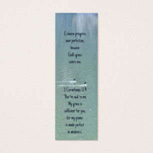 Citation d'affirmation chrétienne et Signet de l'é