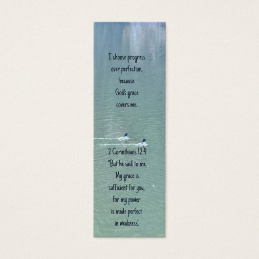 Citation d'affirmation chrétienne et Signet de l'é (Devant)