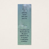 Citation d'affirmation chrétienne et Signet de l'é (Devant)