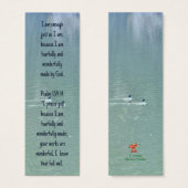 Citation d'affirmation chrétienne et Signet de l'é (Devant & derrière)