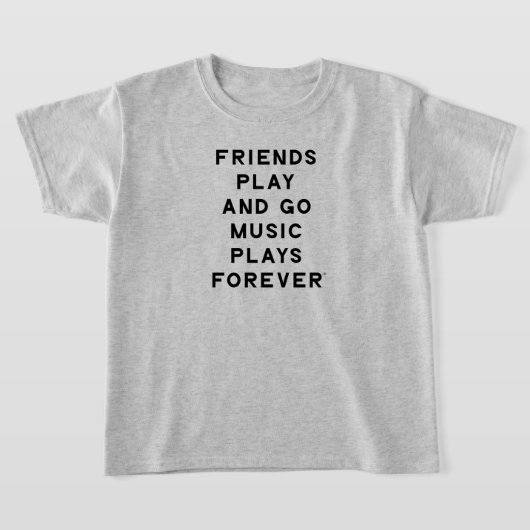 Citation d'amis et de musique T-shirt de filles (Poser)