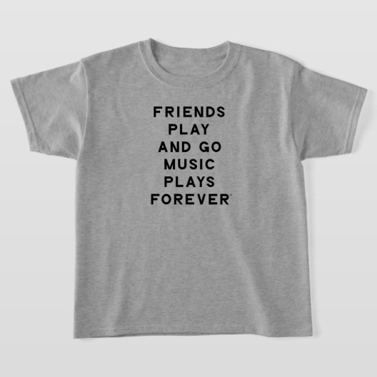 Citation d'amis et de musique T-shirt de filles (Poser)